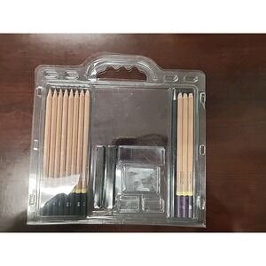 Graphite Drawing Pencil Set Lot‎ Of 11 + 1 Woodless Graphite Pencil
